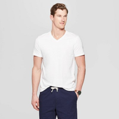 Men's Every Wear V-Neck T-Shirt - Goodfellow & Co White XL