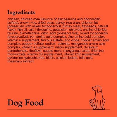 Chicken and Brown Rice Recipe Dry Dog Food - 13lbs - Kindfull