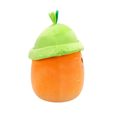 Medium Plush (12" Squishmallows) (Caroleena - Orange Carrot with Green Bucket Hat)