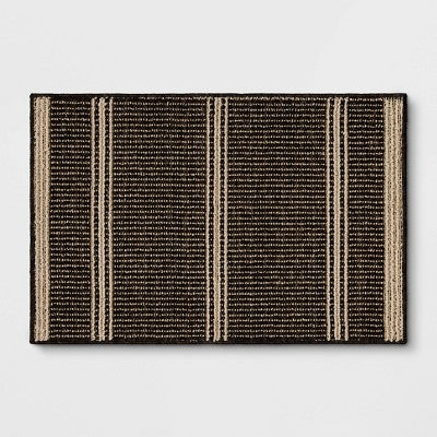 2'x3' Washable Tufted Accent Rug Dark Brown - Threshold (LOCAL PICKUP ONLY)