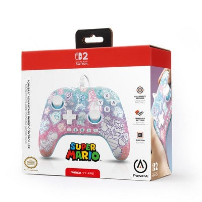 Advantage Wired Controller for Nintendo Switch 2 - Mushroom Kingdom