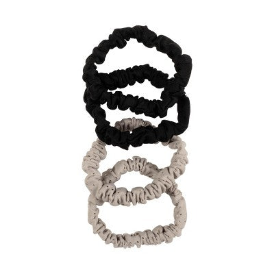 Goody Sport Thin Scrunchie - 4pk - Black/Gray