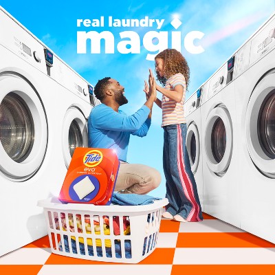 Tide Evo Original Laundry Detergent Tiles - 16ct: Box, Cold Water Detergent, Dye-Free, High Efficiency