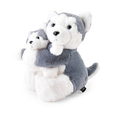 FAO Schwarz 10" Mommy and Me Husky Plush