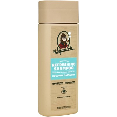 DR. SQUATCH Men's Natural Shampoo - Coconut Castaway - 11 fl oz