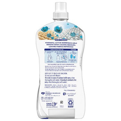 Suavitel Refresher Fabric Rinse, 4X Odor Action, Ocean Fresh Scent - 25.5 fl oz: Paraben-Free, Bleach-Free, Phosphate-Free