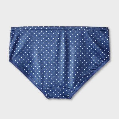 Girls' 5pk Animal and Dot Printed Brushed Microfiber Hipster Underwear - art class L