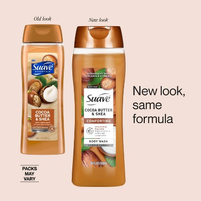 Suave Body Wash - Cocoa Butter+Shea - 18 fl oz: Liquid For Whole Body, Normal Skin, Basic Cleansing