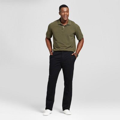 Men's Tall Athletic Fit Chino Pants - Goodfellow & Co Black 30