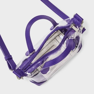 Game Day Clear Pouchette Crossbody Bag - Wild Fable Purple