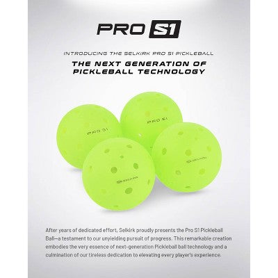 Selkirk Sport Pro S1 Pickleball Ball - 12pk