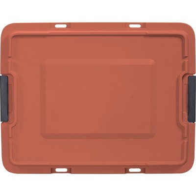 Hefty MAX PRO Storage Tote 18 Gallon - Paprika (LOCAL PICKUP ONLY)