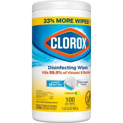 Clorox Lemon Disinfecting Wipes - 100ct