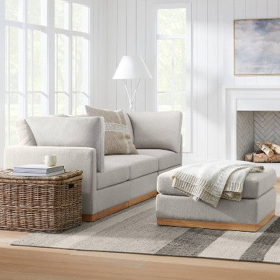 Woodland Hills Modular Armless Sectional Chair Light Gray - Threshold designed with Studio McGee (LOCAL PICKUP ONLY)