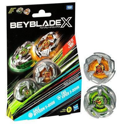 Beyblade Gale Wyvern and Tail Viper Battle Tops