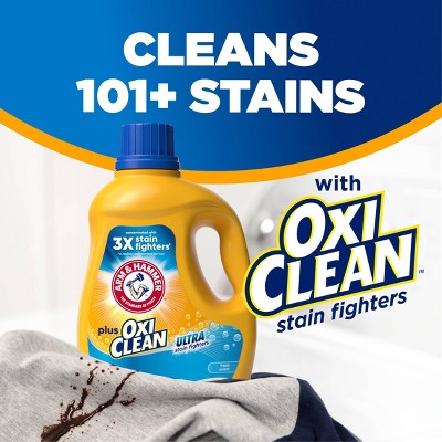 Arm & Hammer Plus OxiClean Ultra Stain Fighters Fresh Scent Liquid Detergent 74 Loads - 96.2oz