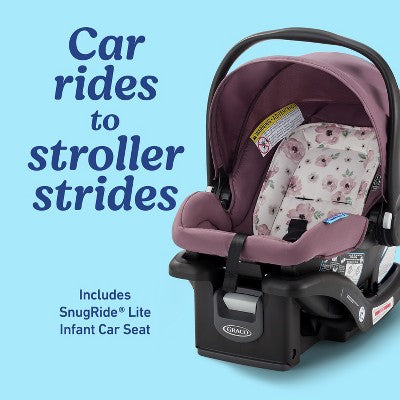 Graco Verb Click Connect Travel System with SnugRide Infant Car Seat - Pink/Black (LOCAL PICKUP ONLY)