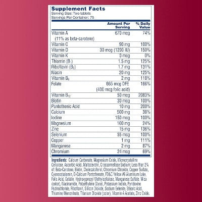One A Day Proactive 65+ Multivitamin for Men & Women, 150 Ct – with A, C, D, Zinc, Calcium, Folic Acid for Bone & Cell Health (LOCAL PICKUP ONLY)