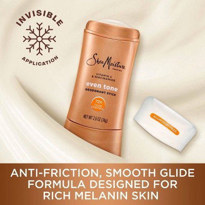 SheaMoisture Solid Deodorant Stick Even Tone - Vitamin C & Niacinamide - Aluminum-Free 2.6oz