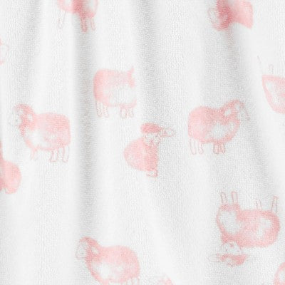 Carter's Just One You Baby Girls' Sheep Bath Robe - Pink