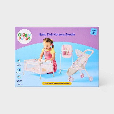 Baby Doll Nursery Bundle for 14" - 16" Dolls - Gigglescape