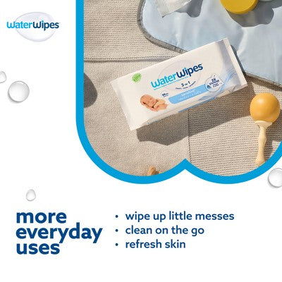 WaterWipes Sensitive+ Newborn & Baby Wipes, 3-In-1 Cleans, Cares, Protects, 99.9% Water, Unscented & Hypoallergenic - 1080ct (LOCAL PICKUP ONLY)