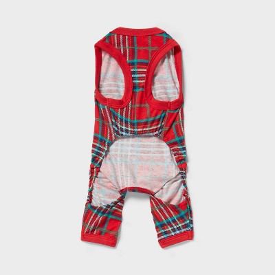 Plaid Jersey Matching Family Dog and Cat Pajamas - Wondershop Red S