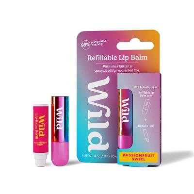 Wild Cosmetics Chrome Case Lip Balm Starter Kit - Passionfruit - 0.15oz