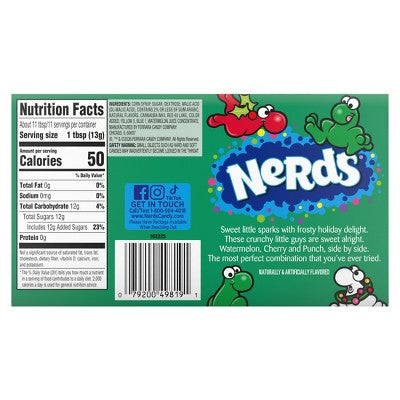 Nerds Christmas Frosty Theatre Box - 5oz