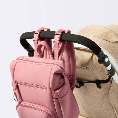 Mini Boxy Solid Backpack Diaper Bag - Pink - Cloud Island
