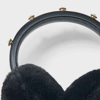 Embellished Headband Earmuff - A New Day Black