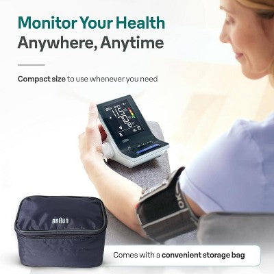 Braun ExactFit 3 Upper Arm Blood Pressure Monitor For Home Use - 2 Cuff Sizes
