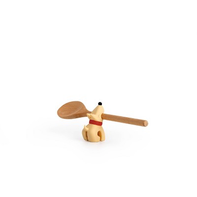 Ototo Buddy Spoon Holder & Steam Releaser Beige: Silicone, Dishwasher-Safe, 4.86" Height, 0.16 lbs, Spoon Rests