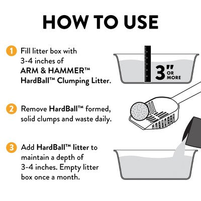 Arm & Hammer Hardball Cat Litter - 10.5lbs