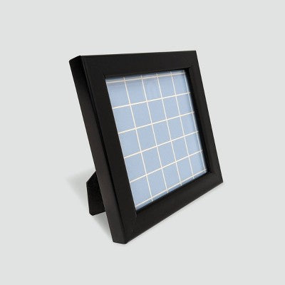 Harbortown 3pk 4"x4" Soft Linear Profile Mini Picture Frames Matte Black