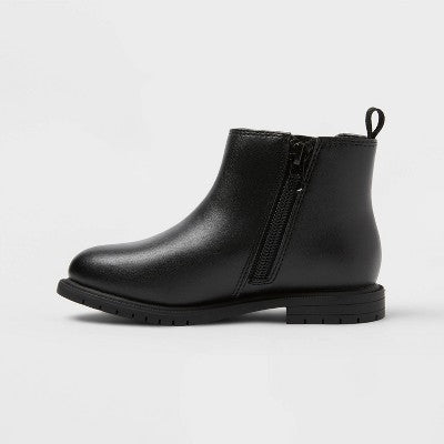 Toddler Girls Tanner Chelsea Ankle Boots - Cat & Jack Black 10T