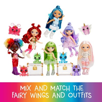 Rainbow High Littles Rainbow Fantasy Fairies + Pet - Astrid, Rainbow 5.5" Small Doll & Butterfly