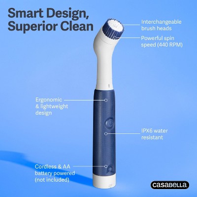 Casabella Power Spin Detail Scrubber