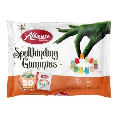Albanese, Spellbinding 12 Flavor Gummi Cubs Mini Packs- 25oz/50ct BB: 10/2026