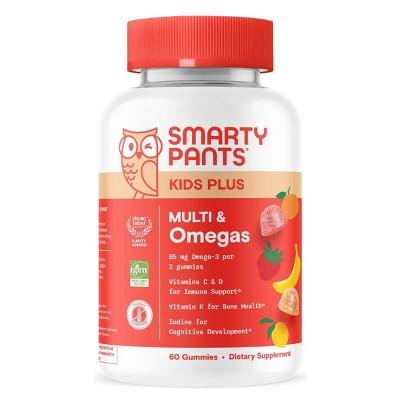SmartyPants Kids Plus Multivitamin & Omegas Gummies - 60ct EXP: