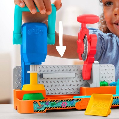 Play-Doh Stamp and Saw Tool Bench Playset - 8pc