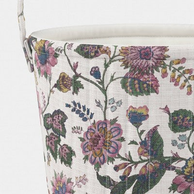 Linen Quilted Basket Multi Floral Printing - Threshold