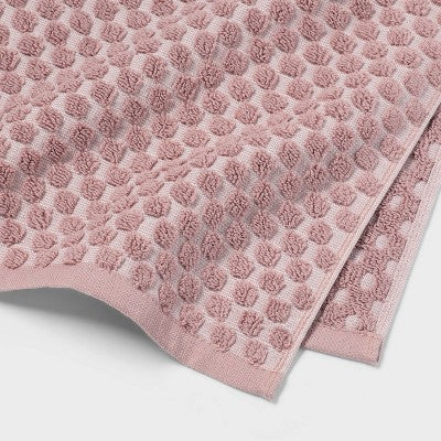 6pc Performance Plus Textured Dot Bath Towel Set Mauve - Threshold