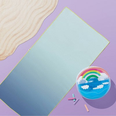 Blue Ombre XL Sand Resist Beach Towel - Sun Squad