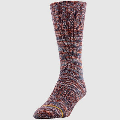 Signature Gold by Goldtoe Men's Feed Crew Camp Socks 2pk - Green/Red 6-12