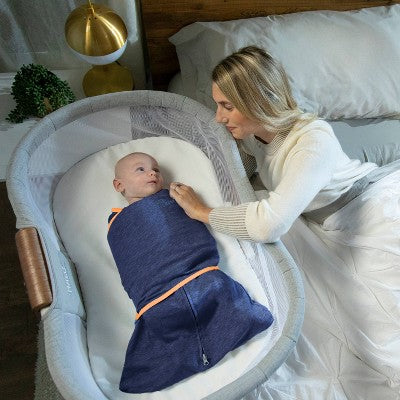 HALO Innovations Sleepsack Swaddle Wrap Ideal Temperature - Navy - Newborn