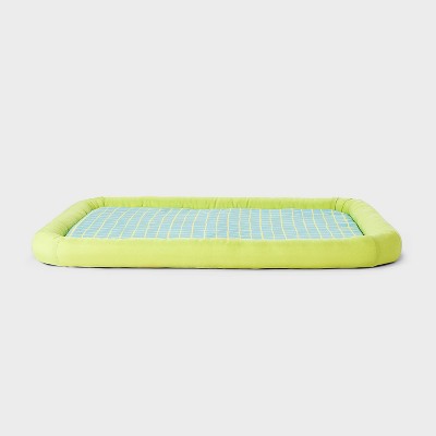 Cooling Mats Dog Bolster Bed - Boots & Barkley - Green - S/M (LOCAL PICKUP ONLY)