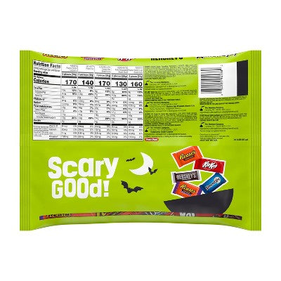 HERSHEY'S Chocolate Assorted Halloween Candy Snack Size - 21.8oz/40pc