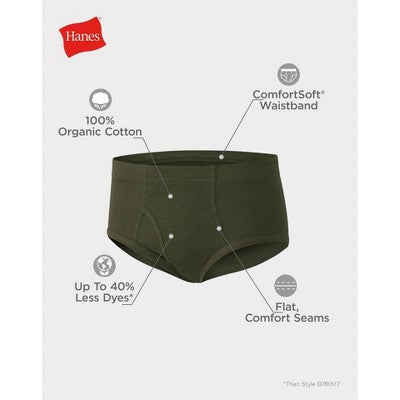 Hanes Boys' 5pk Pure Briefs - Colors May Vary XL