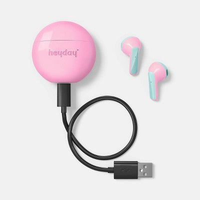 True Wireless Bluetooth Earbuds - heyday Candy Pink: Polyurethane Ear Cushion